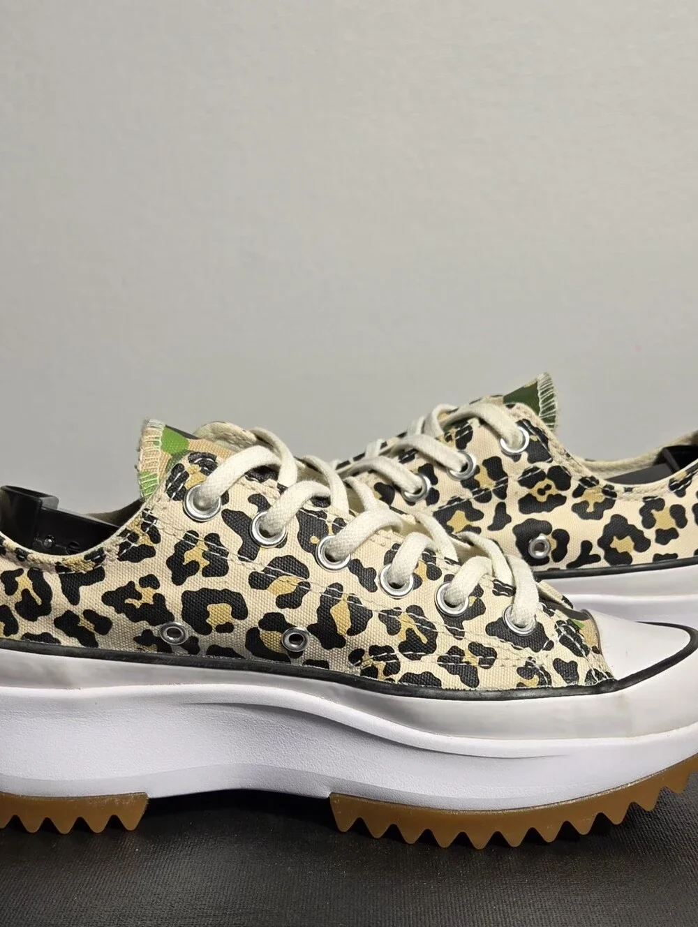 Converse Leopard Print Run Star Hike ox Trainers PlatformWomen Size 7